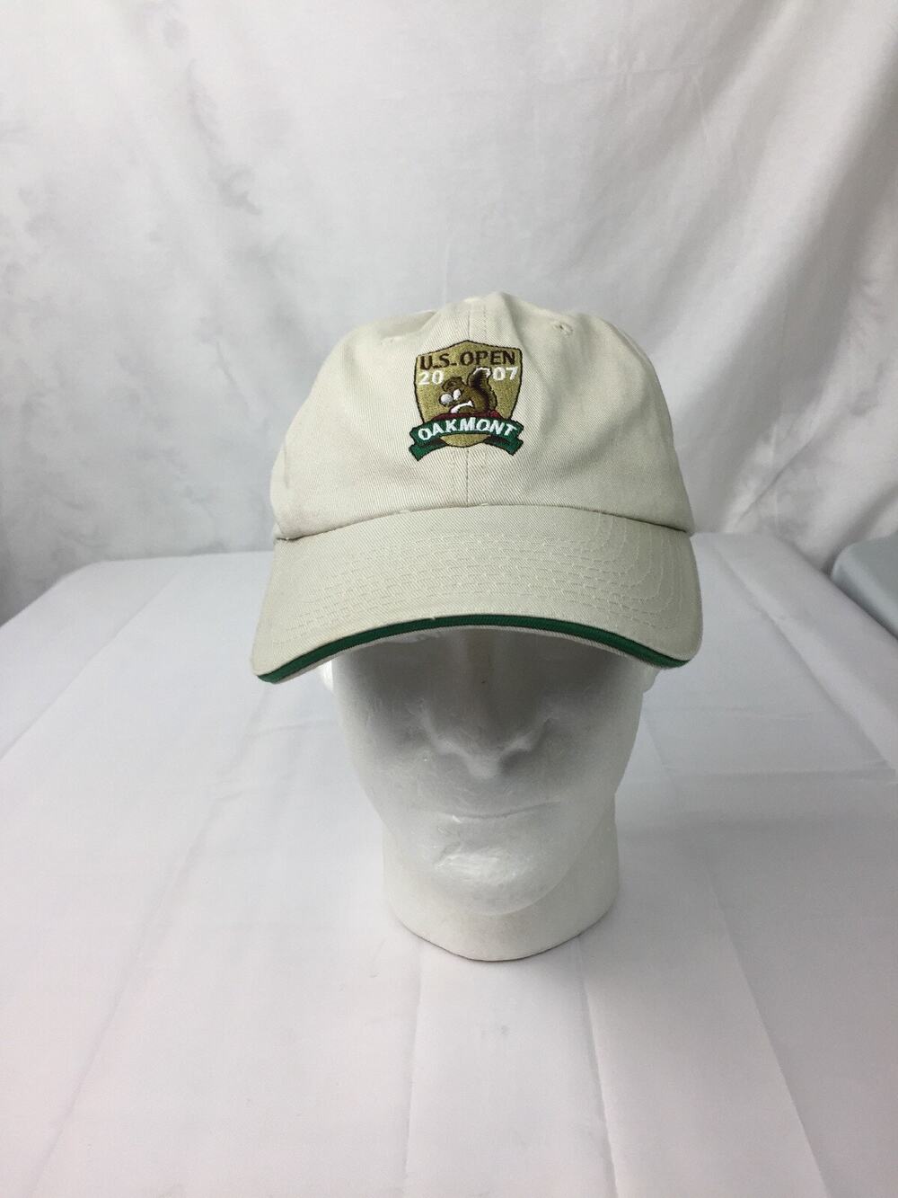 US Open Golf Hat Cap Oakmont 2007 USGA Member Adjustable Tan